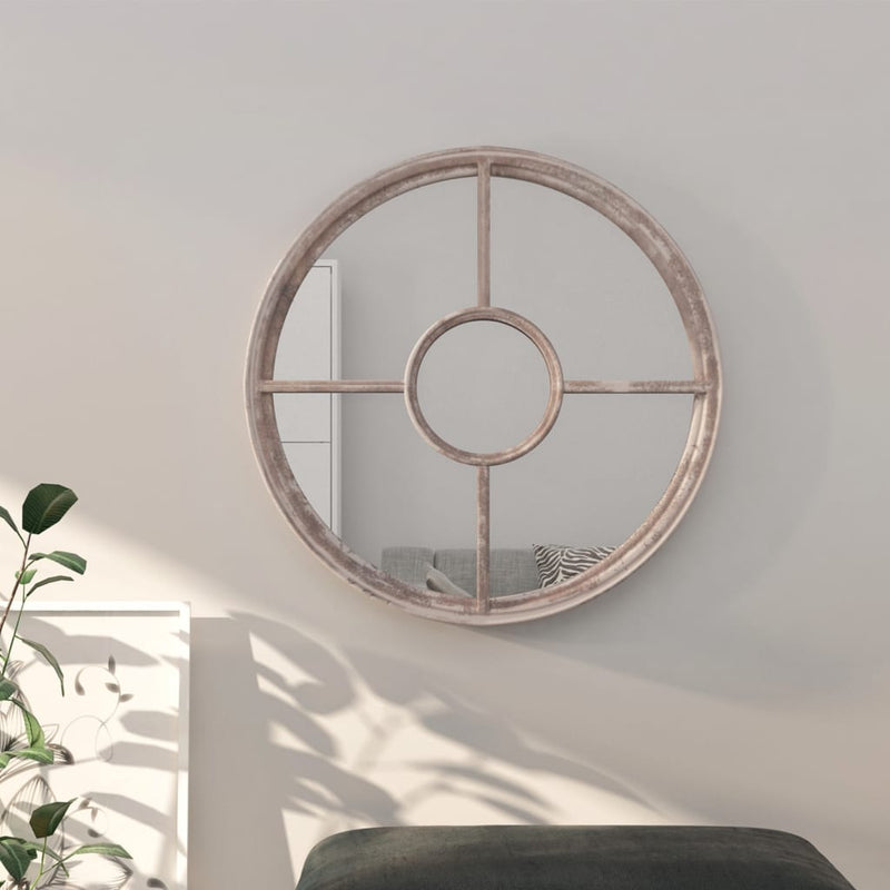 Load image into Gallery viewer, Vidaxl spiegel rond 60x4 cm ijzer zandkleurig