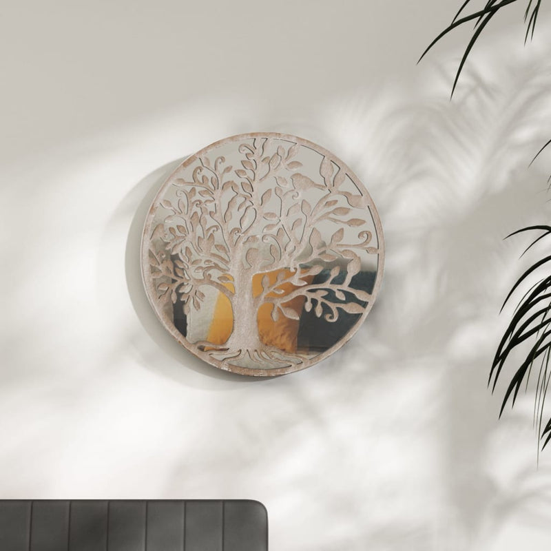 Load image into Gallery viewer, Vidaxl spiegel rond 40x2,5 cm ijzer zandkleurig