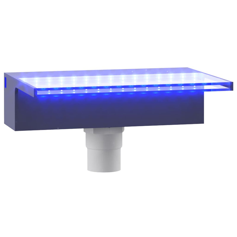 Load image into Gallery viewer, Vidaxl watervaloverlaat met rgb led's 30 cm acryl