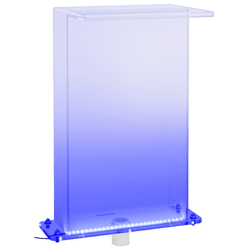 ギャラリービューアに画像をロードする, Vidaxl zwembadfontein met rgb led's 51 cm acryl