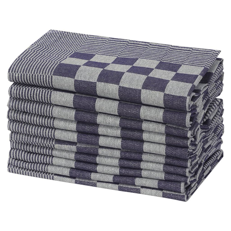 Load image into Gallery viewer, Vidaxl keukendoeken 20 st 50x70 cm katoen blauw en wit