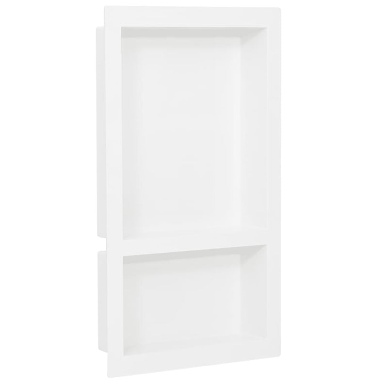 Load image into Gallery viewer, Vidaxl douchenis met 2 vakken 41x69x9 cm hoogglans wit