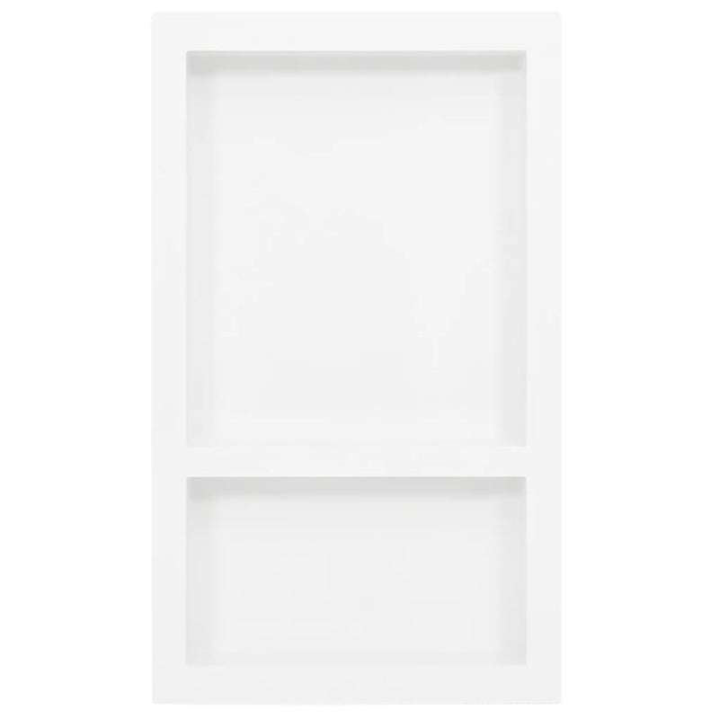Load image into Gallery viewer, Vidaxl douchenis met 2 vakken 41x69x9 cm hoogglans wit