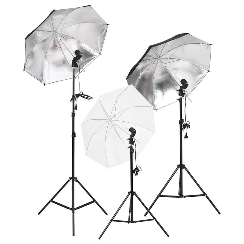 Chargez l'image dans la visionneuse de la galerie, Vidaxl fotostudioset met verlichtingsset, achtergrond en reflector