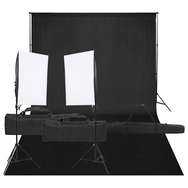 Load image into Gallery viewer, Vidaxl fotostudioset met verlichtingsset en achtergrond