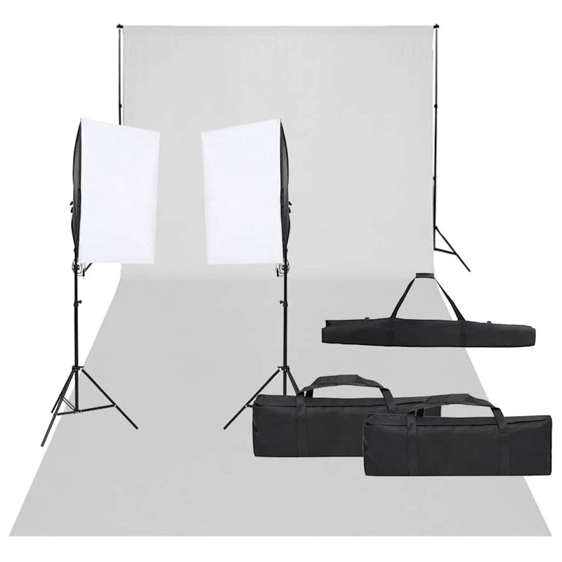 Load image into Gallery viewer, Vidaxl fotostudioset met verlichtingsset en achtergrond