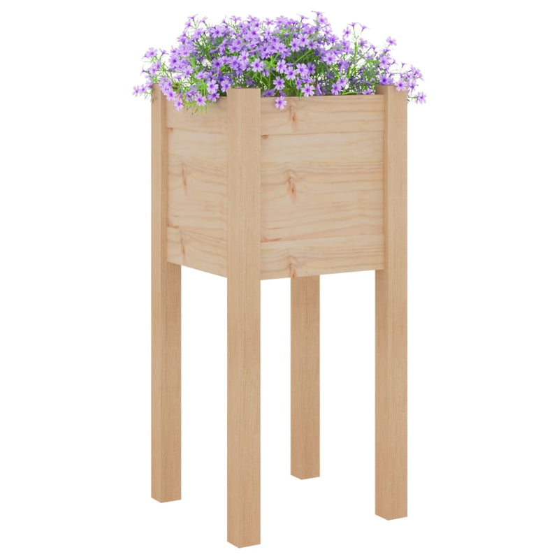 Load image into Gallery viewer, Vidaxl plantenbakken 2 st 31x31x70 cm massief grenenhout