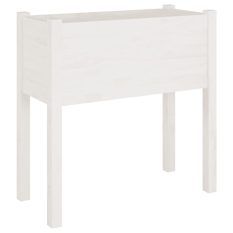Load image into Gallery viewer, Vidaxl plantenbakken 2 st 70x31x70 cm massief grenenhout wit