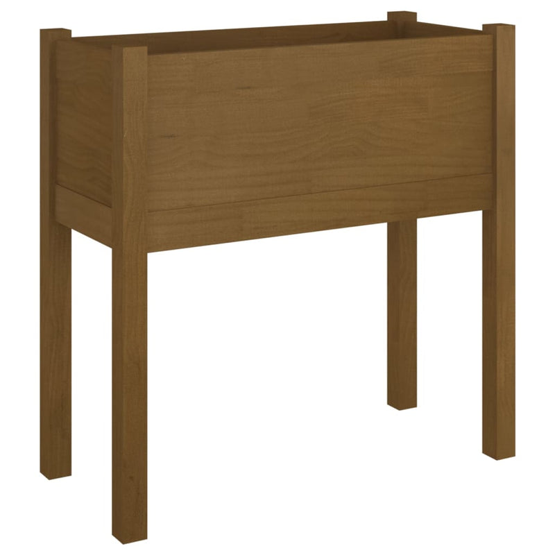 Load image into Gallery viewer, Vidaxl plantenbak 70x31x70 cm massief grenenhout honingbruin