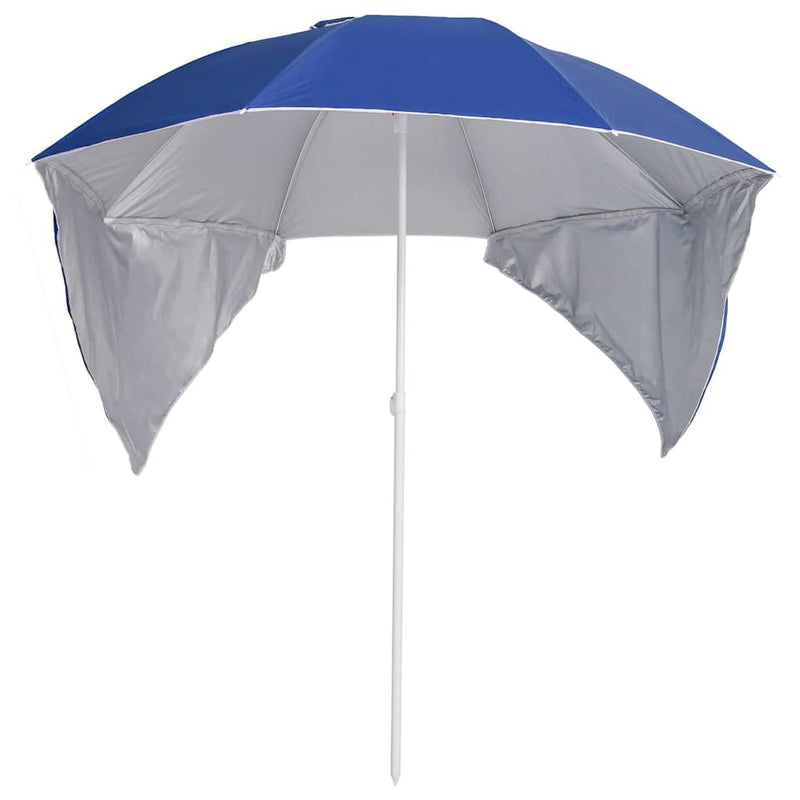 ギャラリービューアに画像をロードする, Vidaxl strandparasol met zijwanden 215 cm blauw