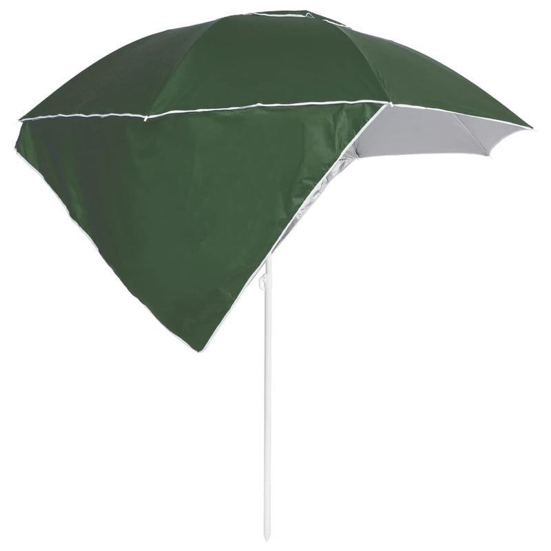 Load image into Gallery viewer, Vidaxl strandparasol met zijwanden 215 cm groen