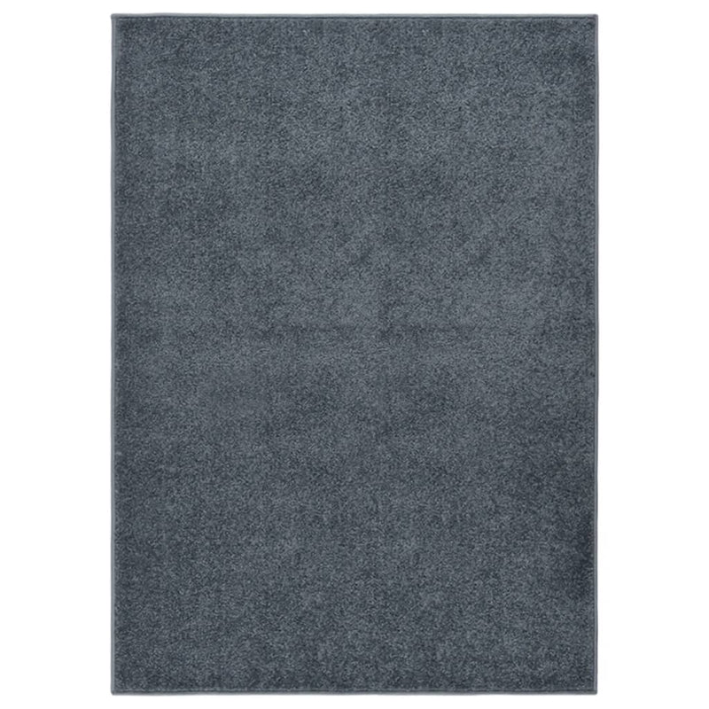 Load image into Gallery viewer, Vidaxl vloerkleed kortpolig 120x170 cm antracietkleurig