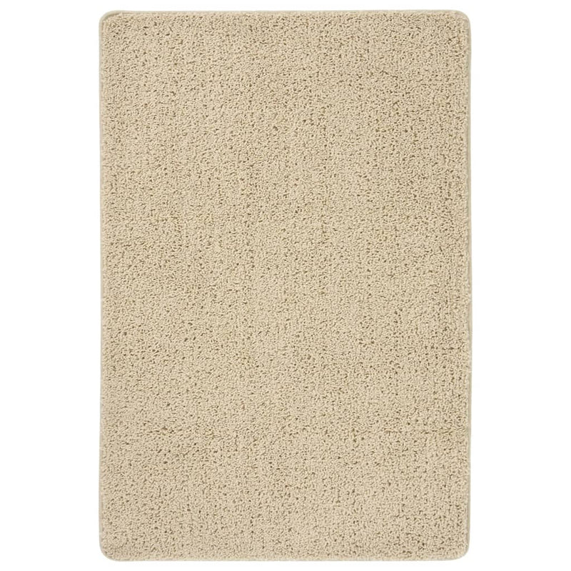 Afbeelding laden in galerijviewer, Vidaxl vloerkleed shaggy anti-slip 140x200 cm crèmekleurig