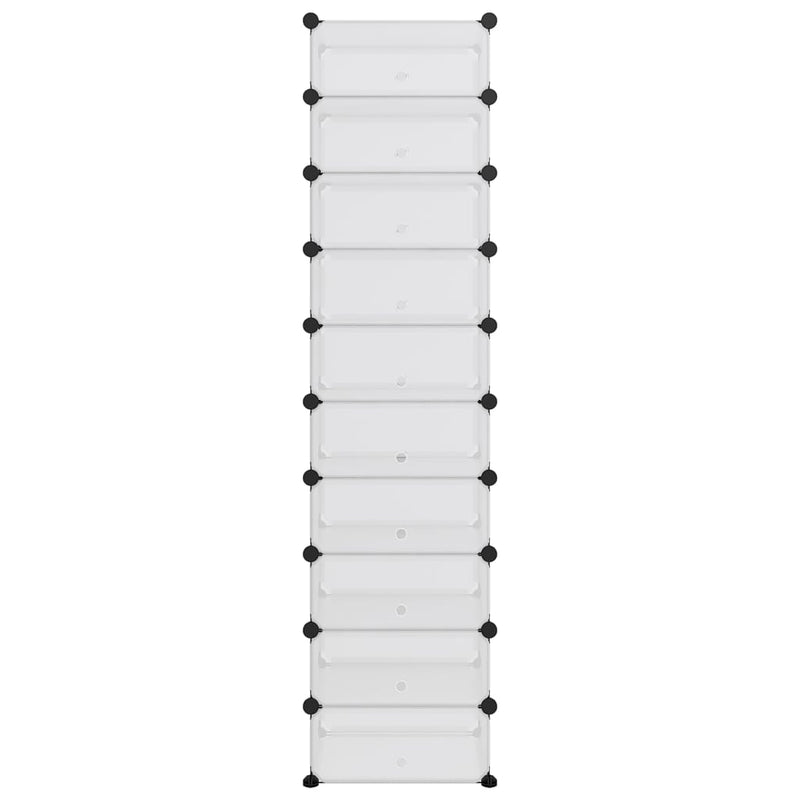 Load image into Gallery viewer, Vidaxl schoenenrek 44x32x174 cm polypropeen transparant