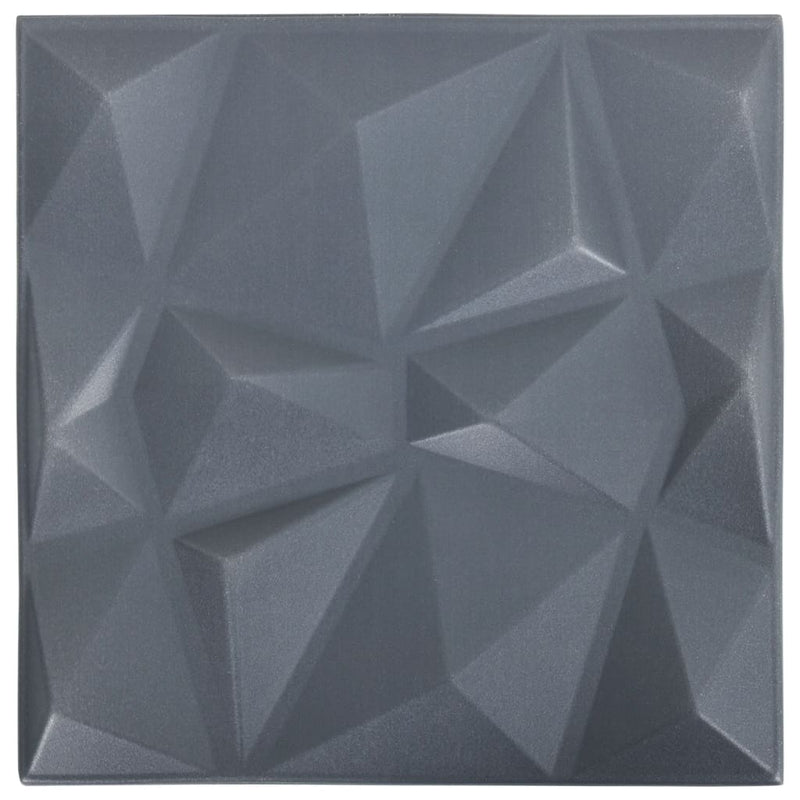 Load image into Gallery viewer, Vidaxl 12 st wandpanelen 3d diamant 3 m² 50x50 cm grijs
