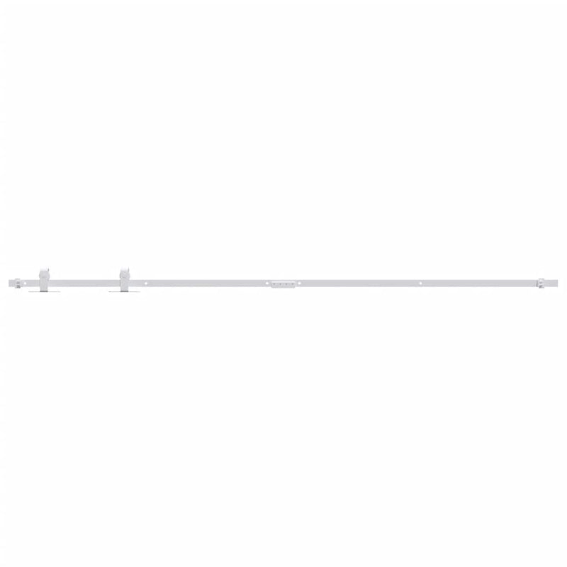 Load image into Gallery viewer, Vidaxl ophangset voor minischuifdeur 200 cm koolstofstaal wit