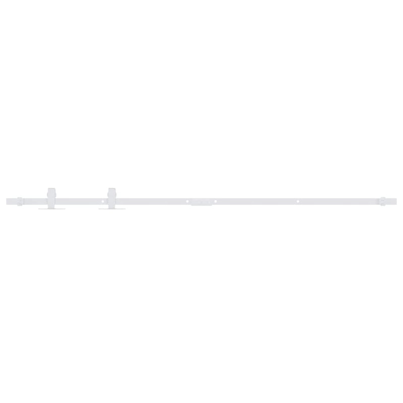Load image into Gallery viewer, Vidaxl ophangset voor minischuifdeur 152 cm koolstofstaal wit