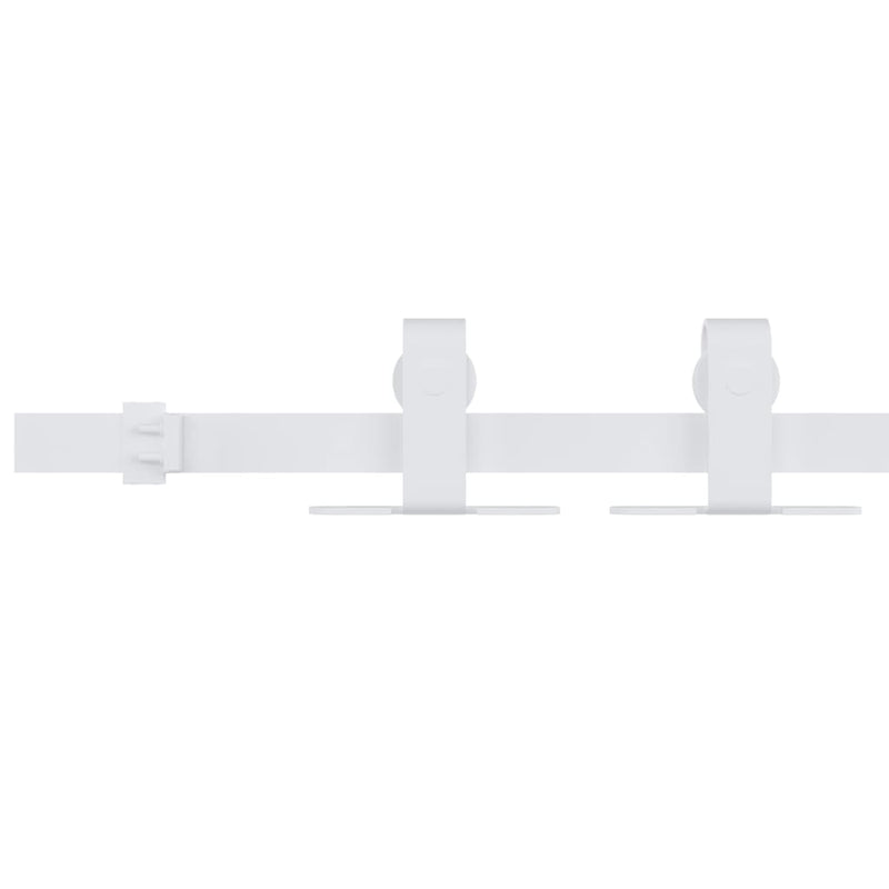 Load image into Gallery viewer, Vidaxl ophangset voor minischuifdeur 152 cm koolstofstaal wit