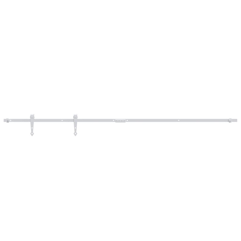 Load image into Gallery viewer, Vidaxl ophangset voor minischuifdeur 200 cm koolstofstaal wit