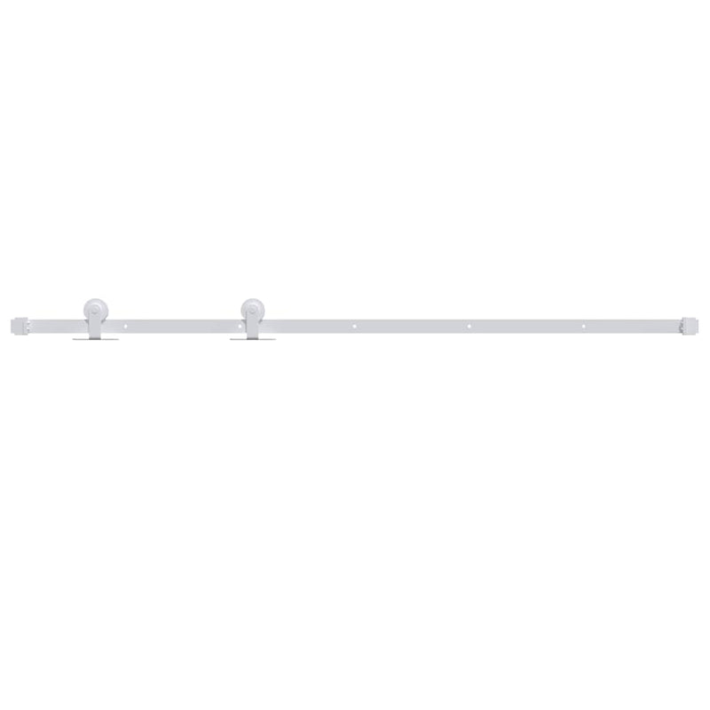 Load image into Gallery viewer, Vidaxl beslagset voor schuifdeur 183 cm staal wit