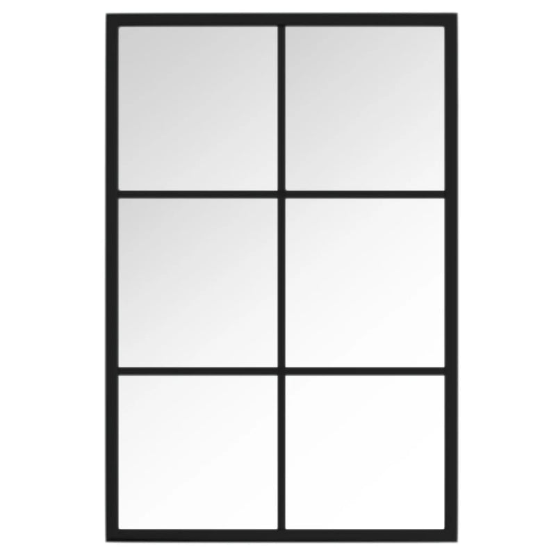 Load image into Gallery viewer, Vidaxl wandspiegel 60x40 cm metaal zwart