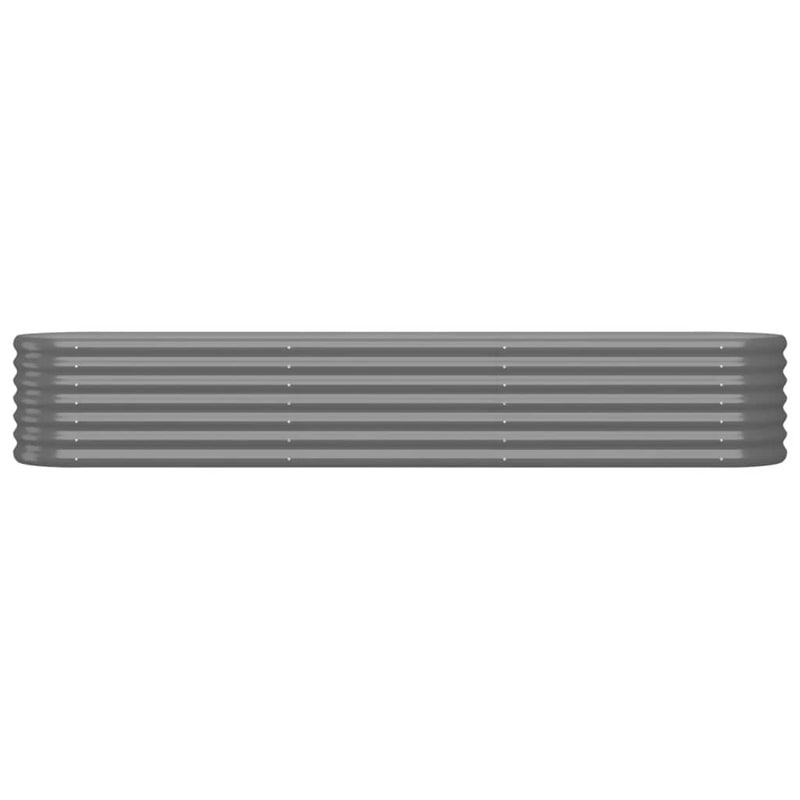 Load image into Gallery viewer, Vidaxl plantenbak 224x40x36 cm gegalvaniseerd staal grijs