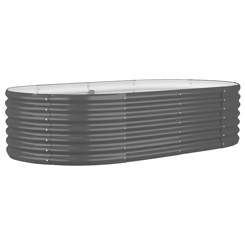 Load image into Gallery viewer, Vidaxl plantenbak 152x80x36 cm gegalvaniseerd staal antracietkleurig