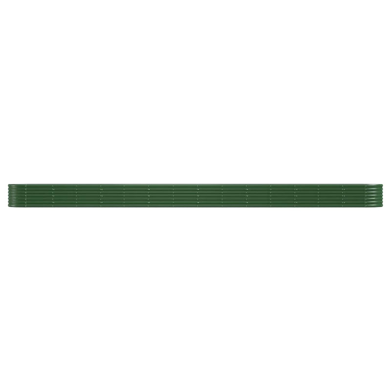 Load image into Gallery viewer, Vidaxl plantenbak 620x80x36 cm gegalvaniseerd staal groen
