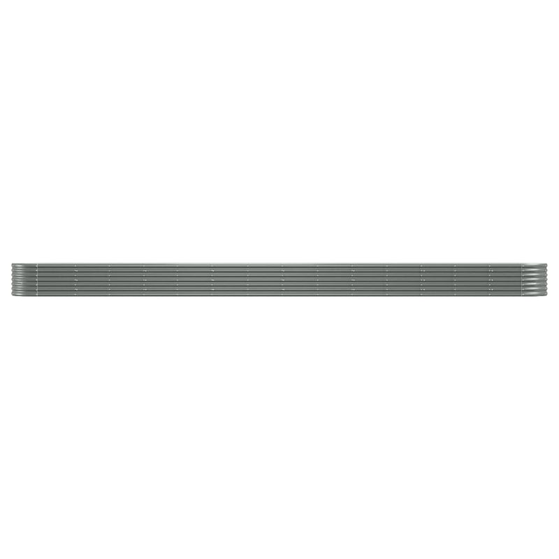 Load image into Gallery viewer, Vidaxl plantenbak 620x80x36 cm gegalvaniseerd staal grijs