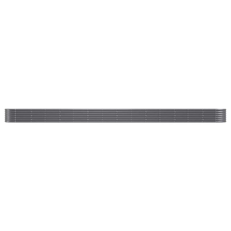 Load image into Gallery viewer, Vidaxl plantenbak 620x80x36 cm gegalvaniseerd staal antracietkleurig