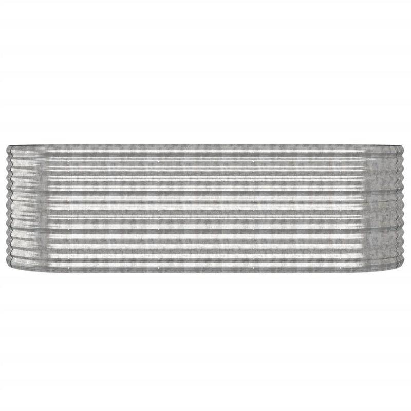 Load image into Gallery viewer, Vidaxl plantenbak 224x80x68 cm gegalvaniseerd staal zilverkleurig