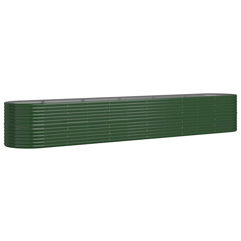 Load image into Gallery viewer, VidaXL Plantenbak 440x80x68 cm gepoedercoat staal groen