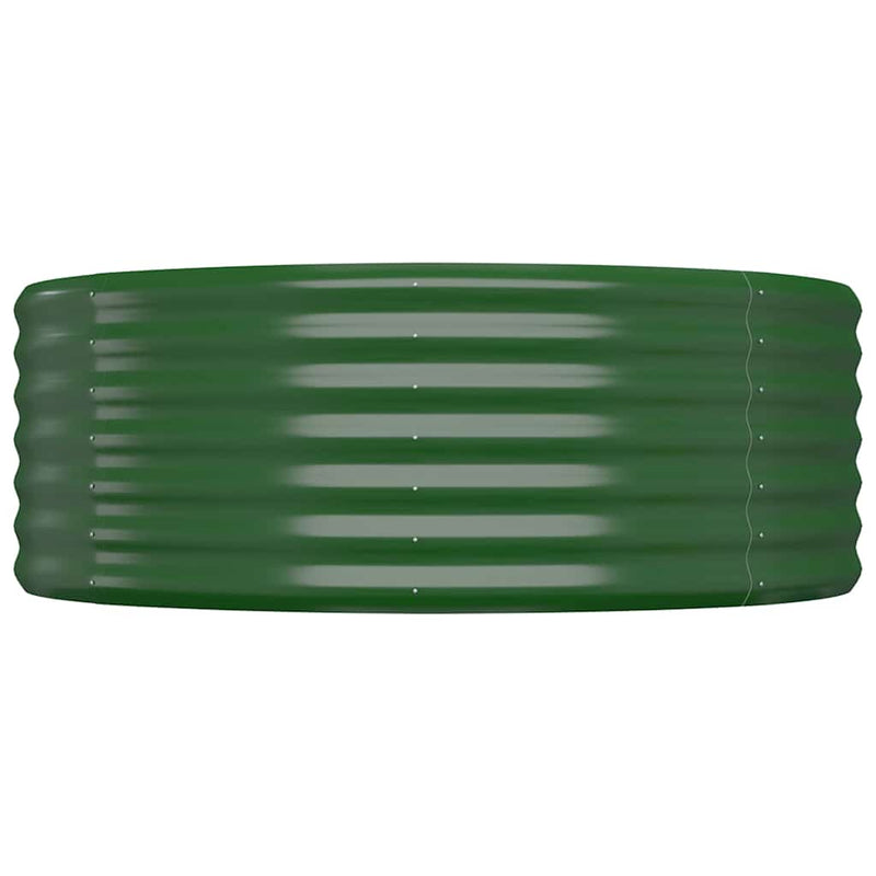 Load image into Gallery viewer, Vidaxl plantenbak 100x100x36 cm gegalvaniseerd staal groen