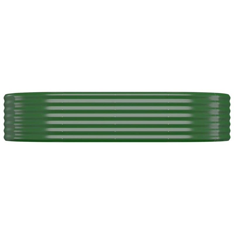Load image into Gallery viewer, Vidaxl plantenbak 175x100x36 cm gepoedercoat staal groen