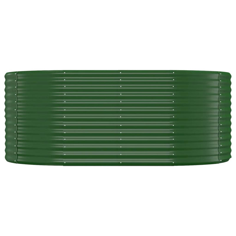 Afbeelding laden in galerijviewer, Vidaxl plantenbak 175x100x68 cm gegalvaniseerd staal groen