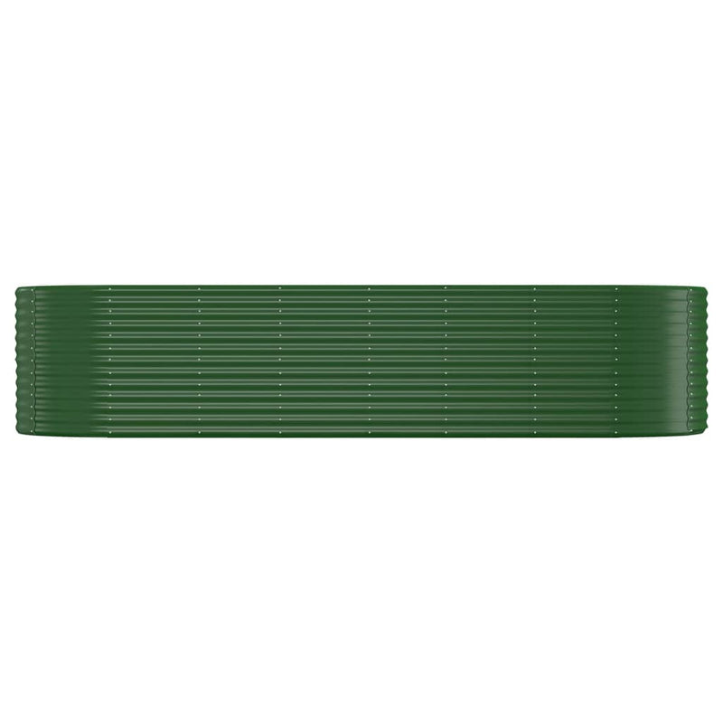 Load image into Gallery viewer, Vidaxl plantenbak 322x100x68 cm gegalvaniseerd staal groen
