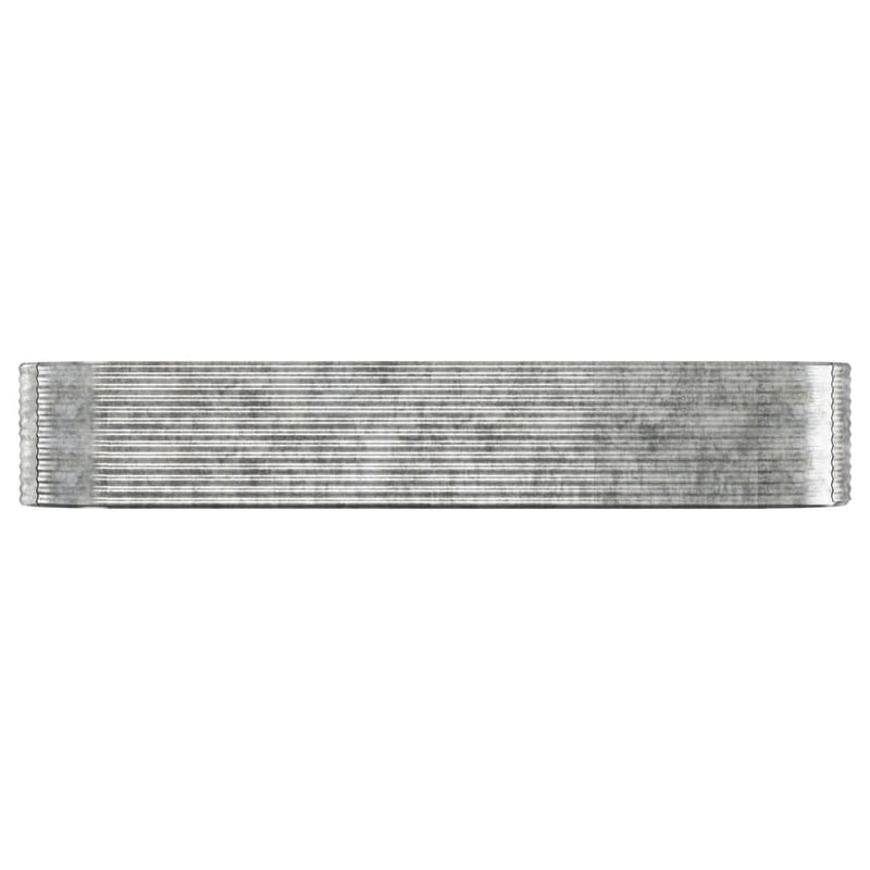 Load image into Gallery viewer, Vidaxl plantenbak 396x100x68 cm gegalvaniseerd staal zilverkleurig