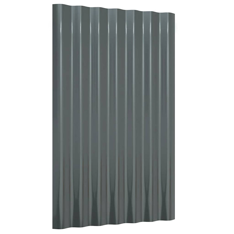 Load image into Gallery viewer, Vidaxl dakpanelen 36 st 60x36 cm gegalvaniseerd staal antracietkleurig