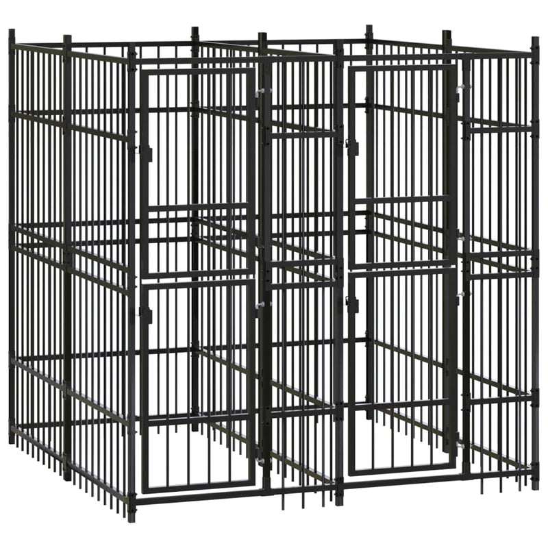 Load image into Gallery viewer, VidaXL Hondenkennel 3,69 m² staal