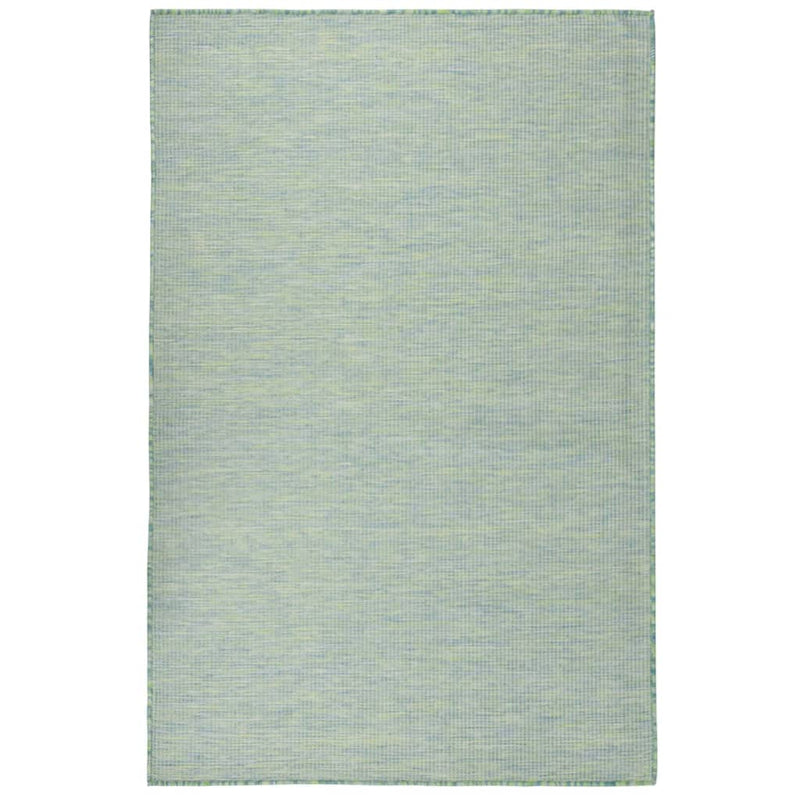 Load image into Gallery viewer, Vidaxl buitenkleed platgeweven 100x200 cm turquoise