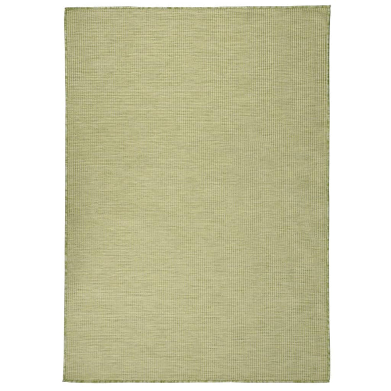 Afbeelding laden in galerijviewer, Vidaxl buitenkleed platgeweven 200x280 cm groen