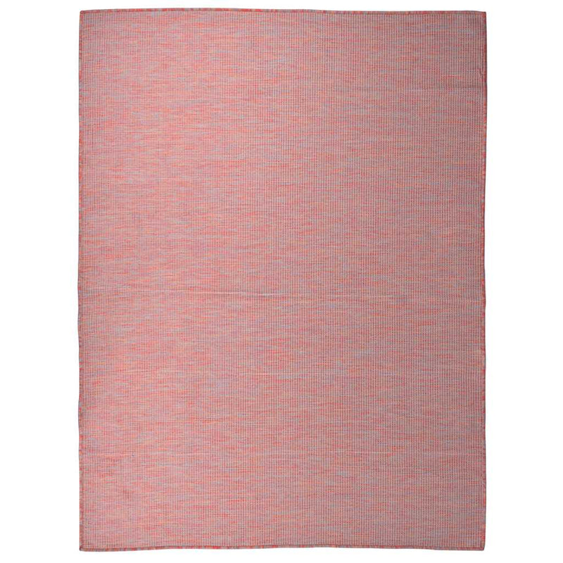 Afbeelding laden in galerijviewer, Vidaxl buitenkleed platgeweven 120x170 cm rood