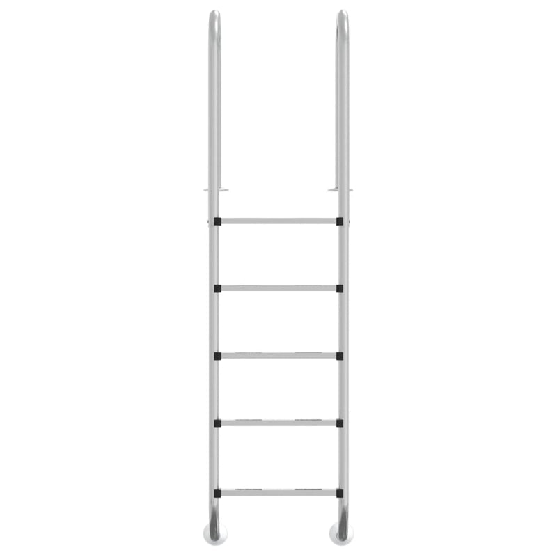 Afbeelding laden in galerijviewer, Vidaxl zwembadladder 54x38x211 cm 304 roestvrij staal