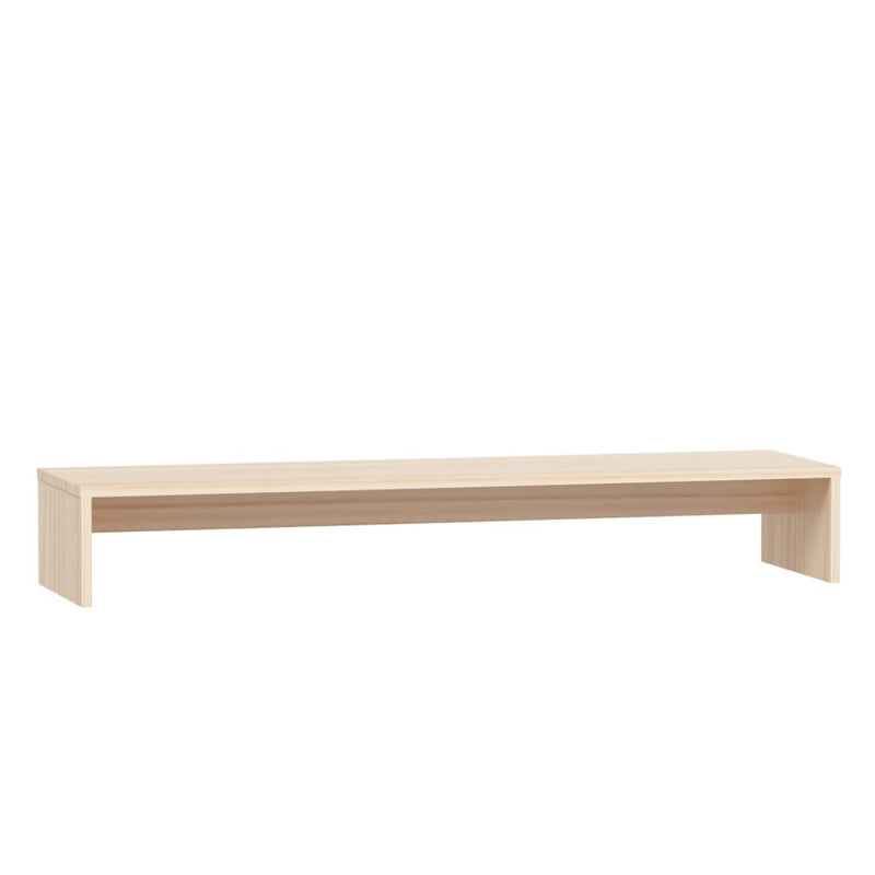 Afbeelding laden in galerijviewer, Vidaxl monitorstandaard 100x27x15 cm massief grenenhout