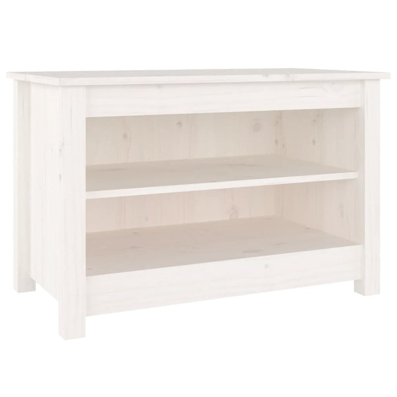 Laden Sie das Bild in Galerie -Viewer, Vidaxl schoenenbank 70x38x45,5 cm massief grenenhout wit