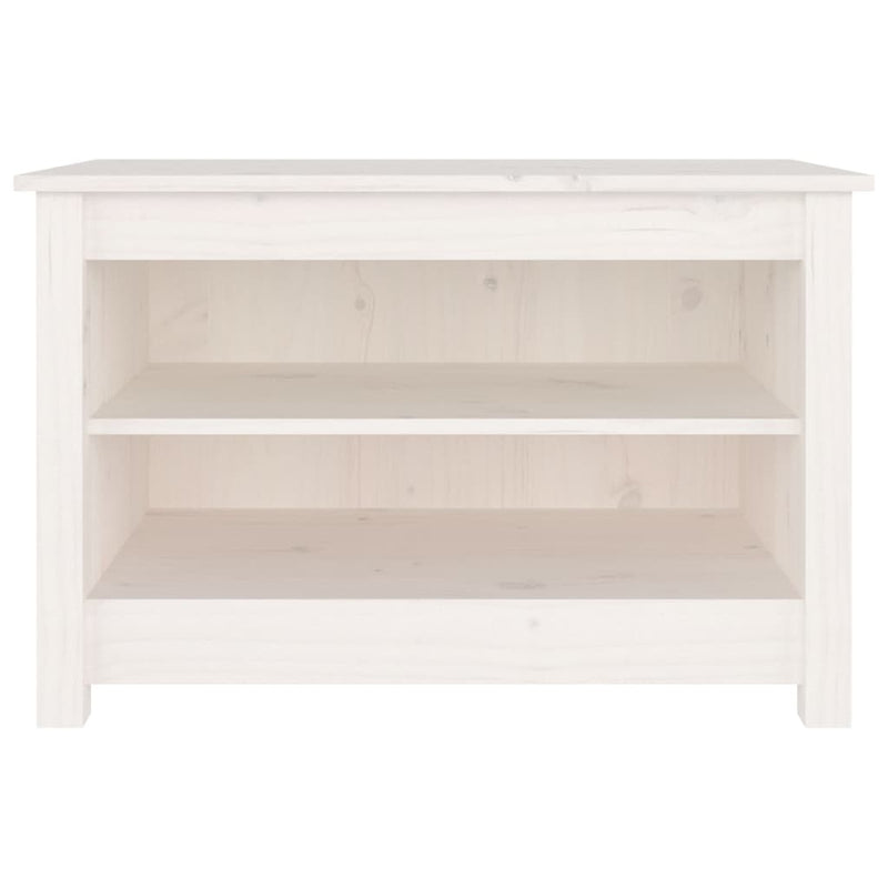 Laden Sie das Bild in Galerie -Viewer, Vidaxl schoenenbank 70x38x45,5 cm massief grenenhout wit