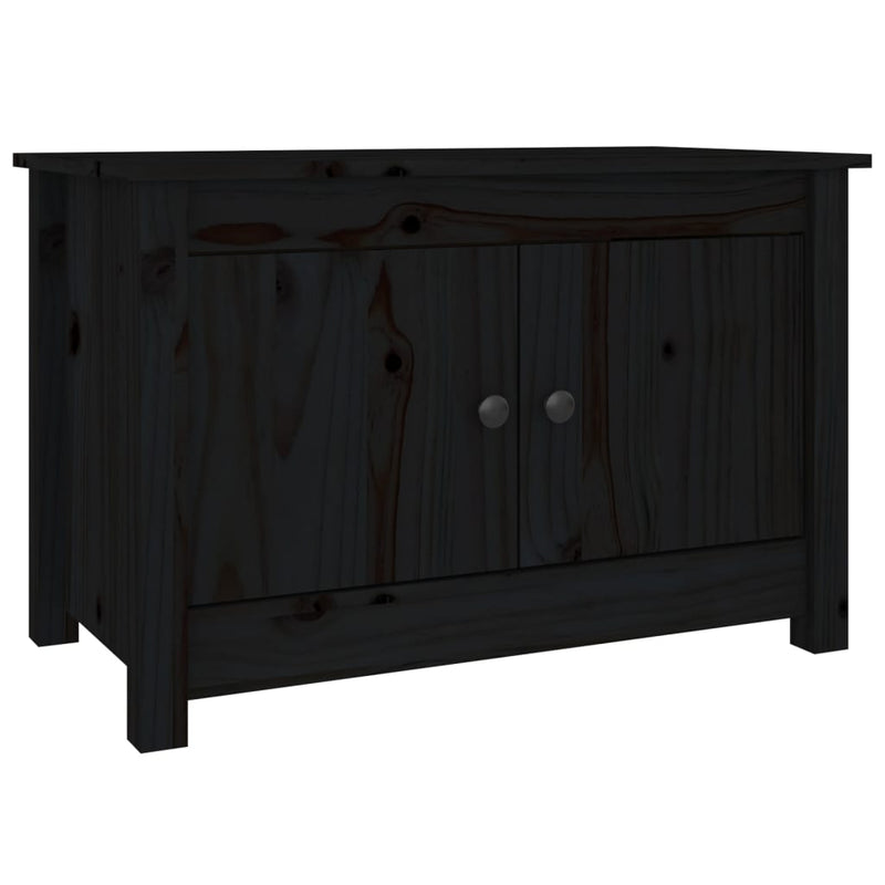 Load image into Gallery viewer, Vidaxl schoenenkast 70x38x45,5 cm massief grenenhout zwart