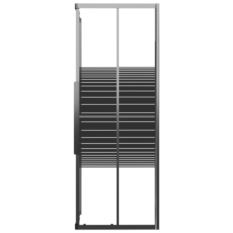 Load image into Gallery viewer, Vidaxl douchecabine strepen 70x70x180 cm esg zwart