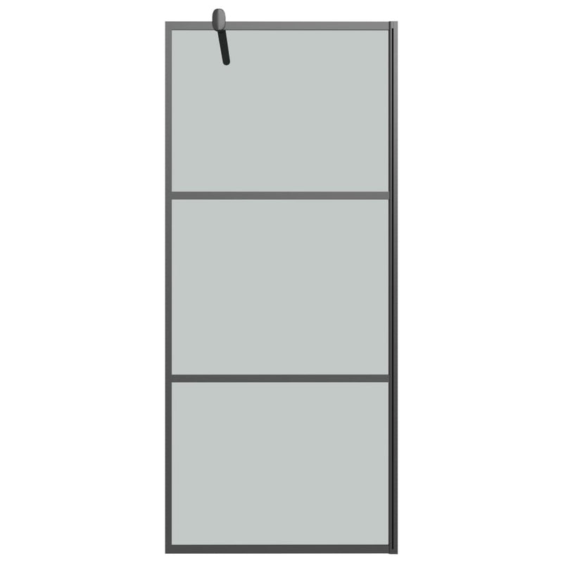 Load image into Gallery viewer, Vidaxl inloopdouchewand 80x195 cm donker esg-glas zwart