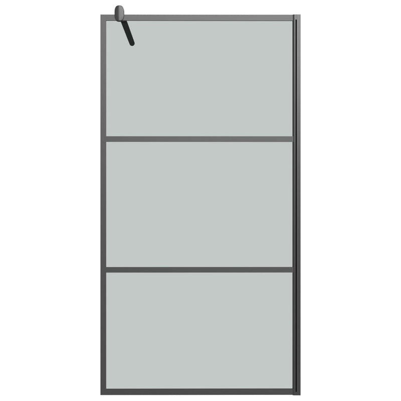Load image into Gallery viewer, Vidaxl inloopdouchewand 100x195 cm donker esg-glas zwart